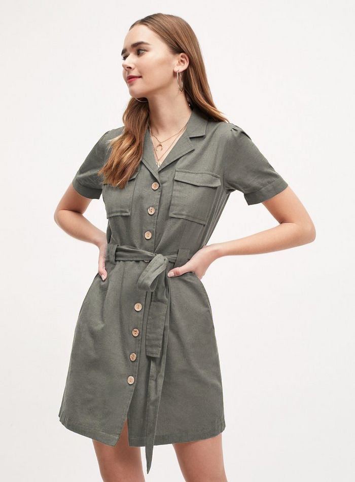 Gabardina Stretch Dama - Orange